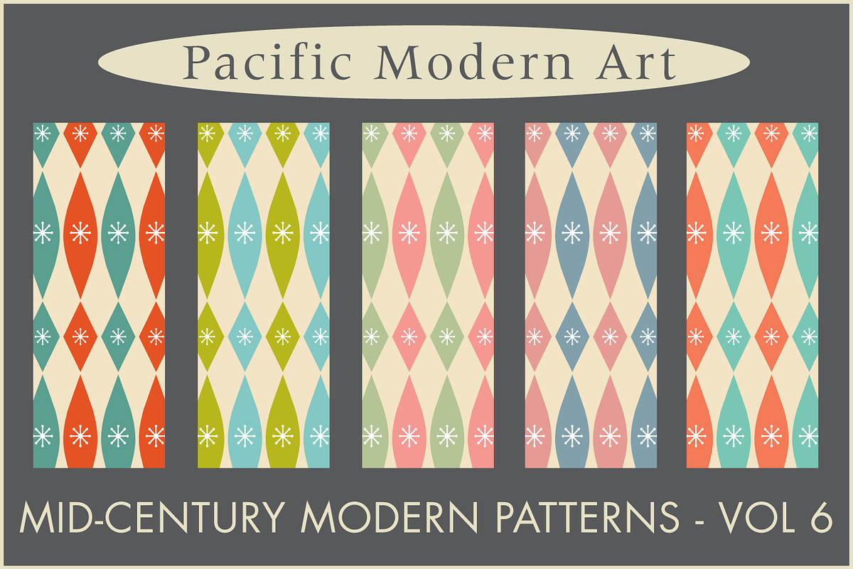 Midcentury Modern Retro Design Kit, a Pattern Graphic by Pacific Modern Art (Photo 43 of 89)