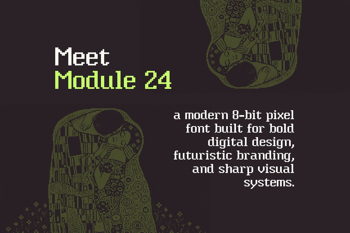 Module 24 - 8Bit Tech Font, a Sans Serif Font by HipFonts (Photo 5 of 10)