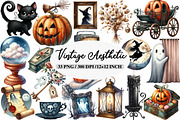 Watercolor Vintage Aesthetic Hallowe, an Illustration by Daily.Designs (Thumbnail 1 of 5)
