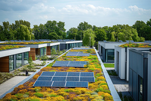 Sustainable living with solar panels, a Photo by Tanuart