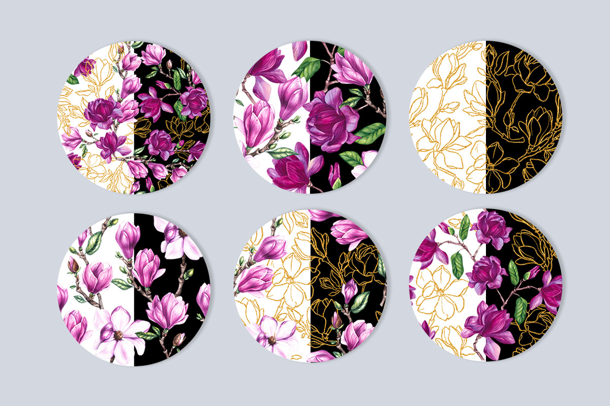 Magnolia PNG Watercolor Flowers, a Decorative Illustration by SashaKondr (Photo 8 of 13)