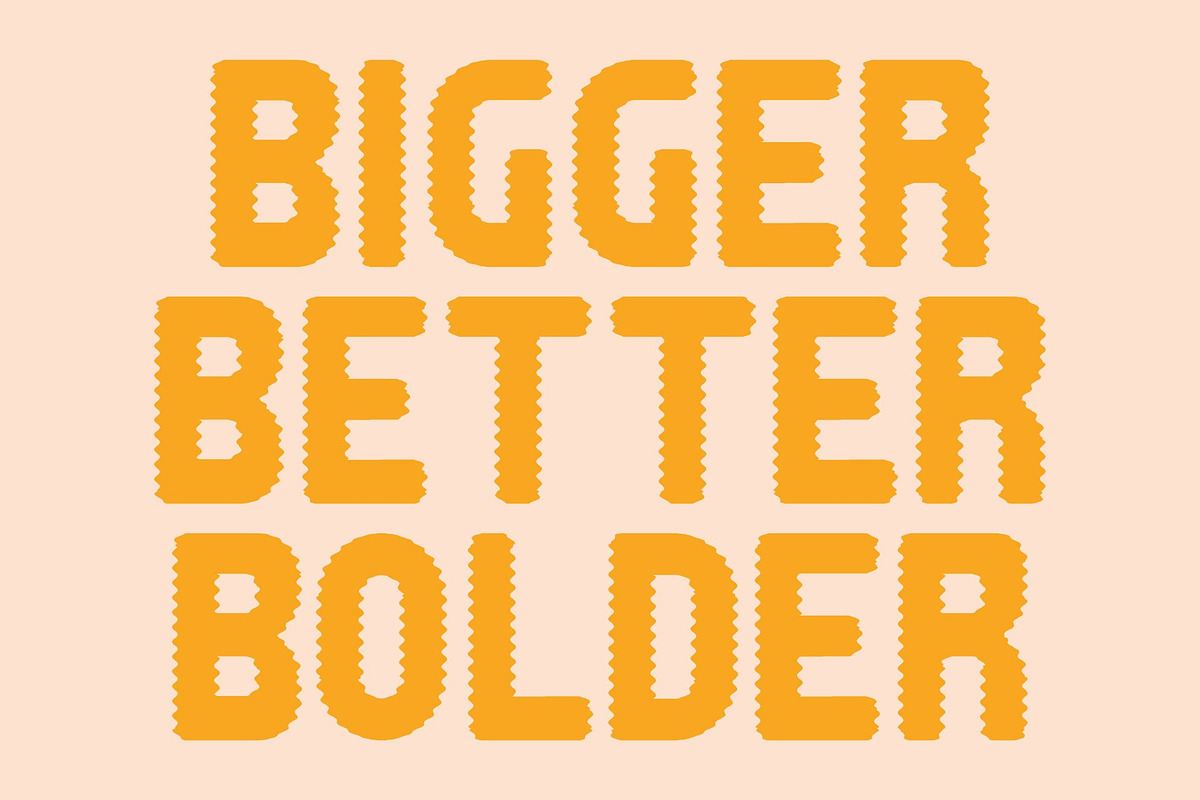 Baedar Distort, a Sans Serif Font by Craft Supply Co. (Photo 2 of 8)