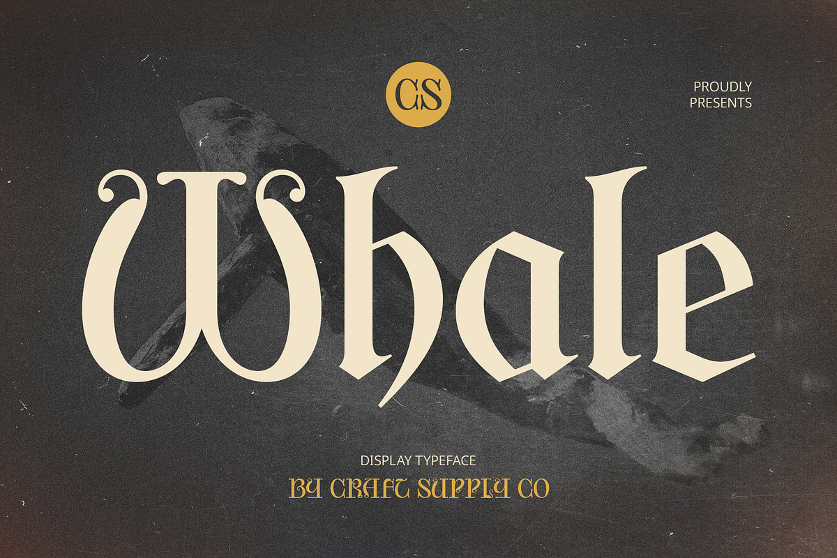 CS Whale – Gothic Uncial Font, a Blackletter Font by Craft Supply Co. (Photo 1 of 8)