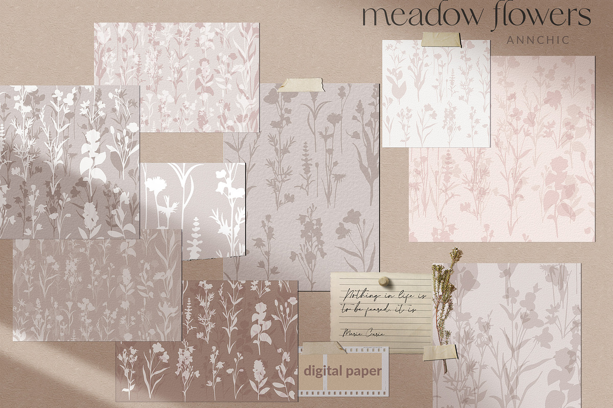 Meadow flowers - Digital art paper, a Texture Graphic by Anna Sokol (Photo 11 of 22)