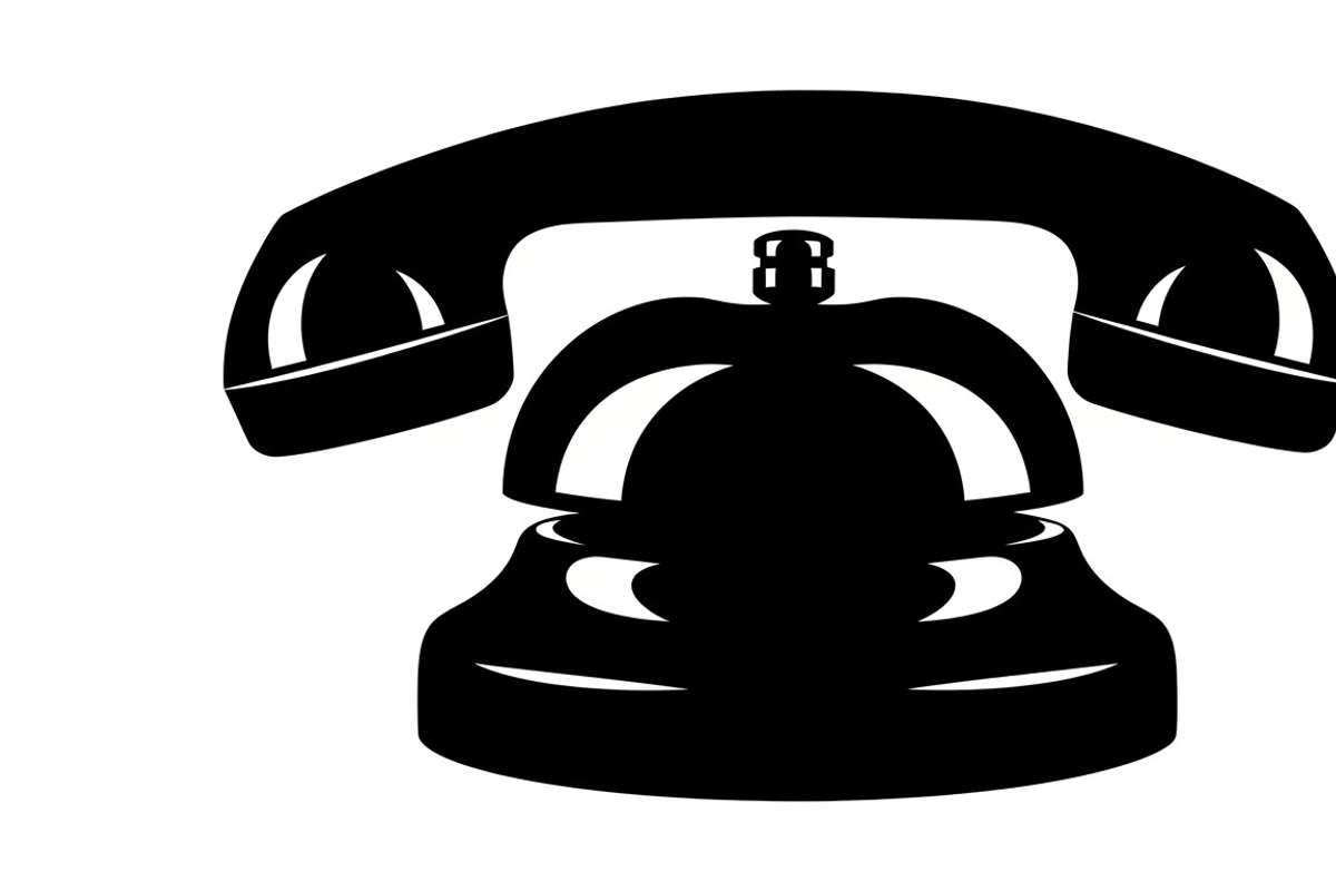 A classic vintage phone silhouette, an Illustration by Amazin_art (Photo 25 of 25)