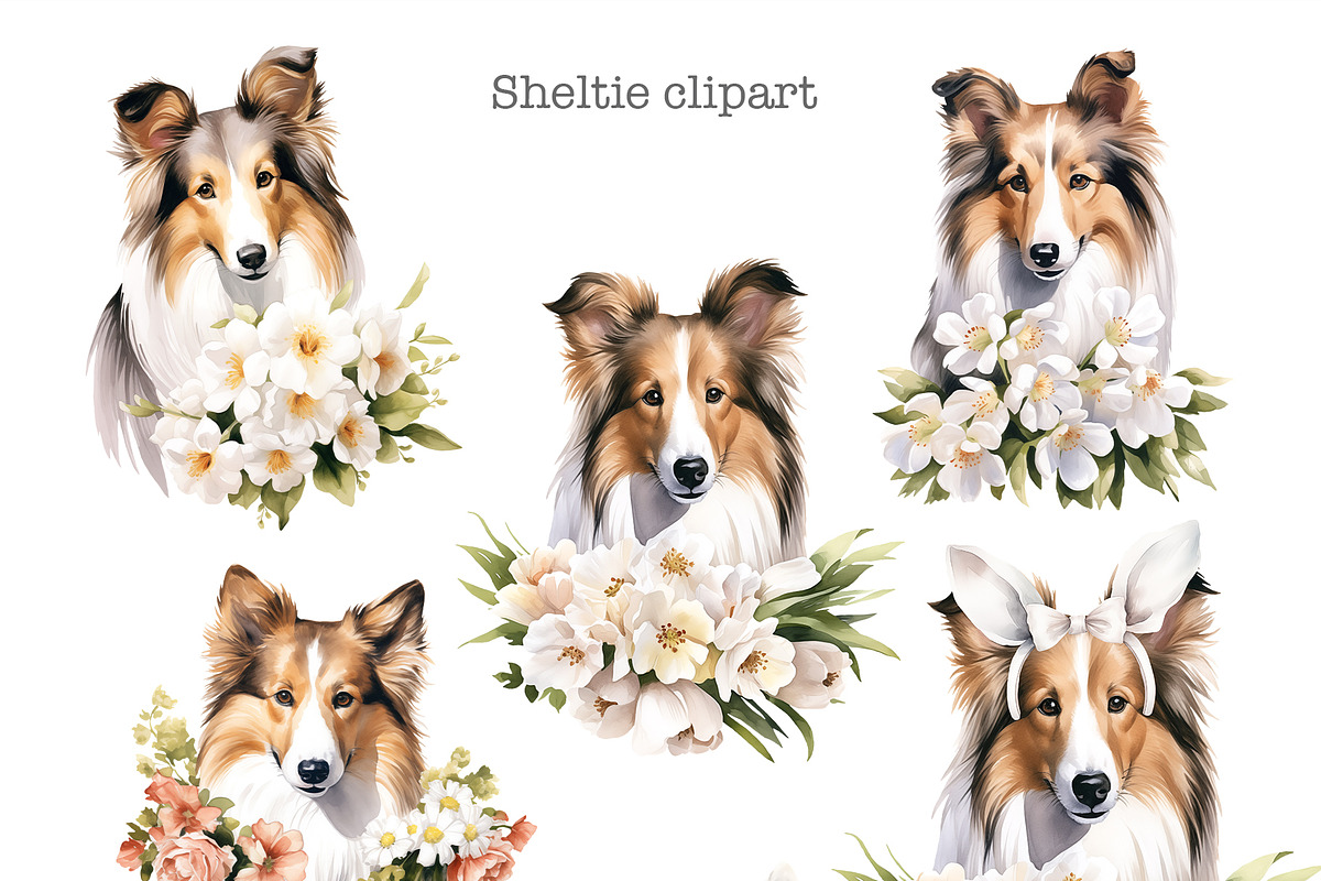 Festive dogs bundle, an Animal Illustration by TheCuteShop (Photo 26 of 33)