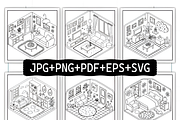 Bold Easy Little Corner Coloring, a Decorative Illustration by Ink Gallery (Thumbnail 2 of 8)