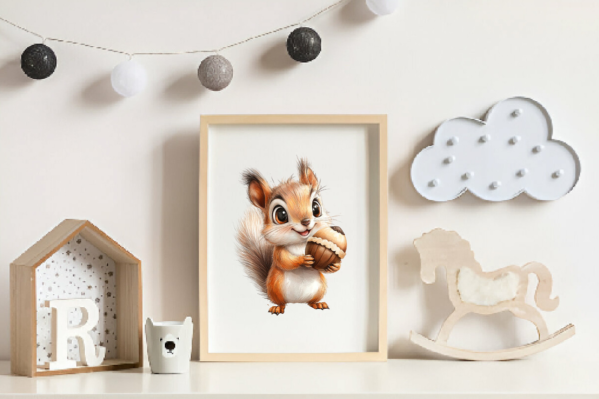 Autumn Squirrel Clipart, an Illustration by CreationArt (Photo 4 of 9)