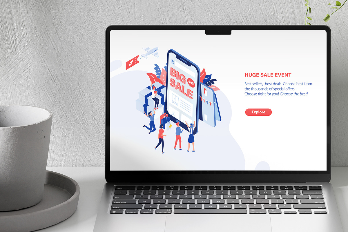 Big sale concept, a Technology Illustration by Good Studio (Photo 3 of 3)