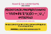 Penny & The Cherry Bomb, a Sans Serif Font by BlueRobinDesignShop (Thumbnail 14 of 15)