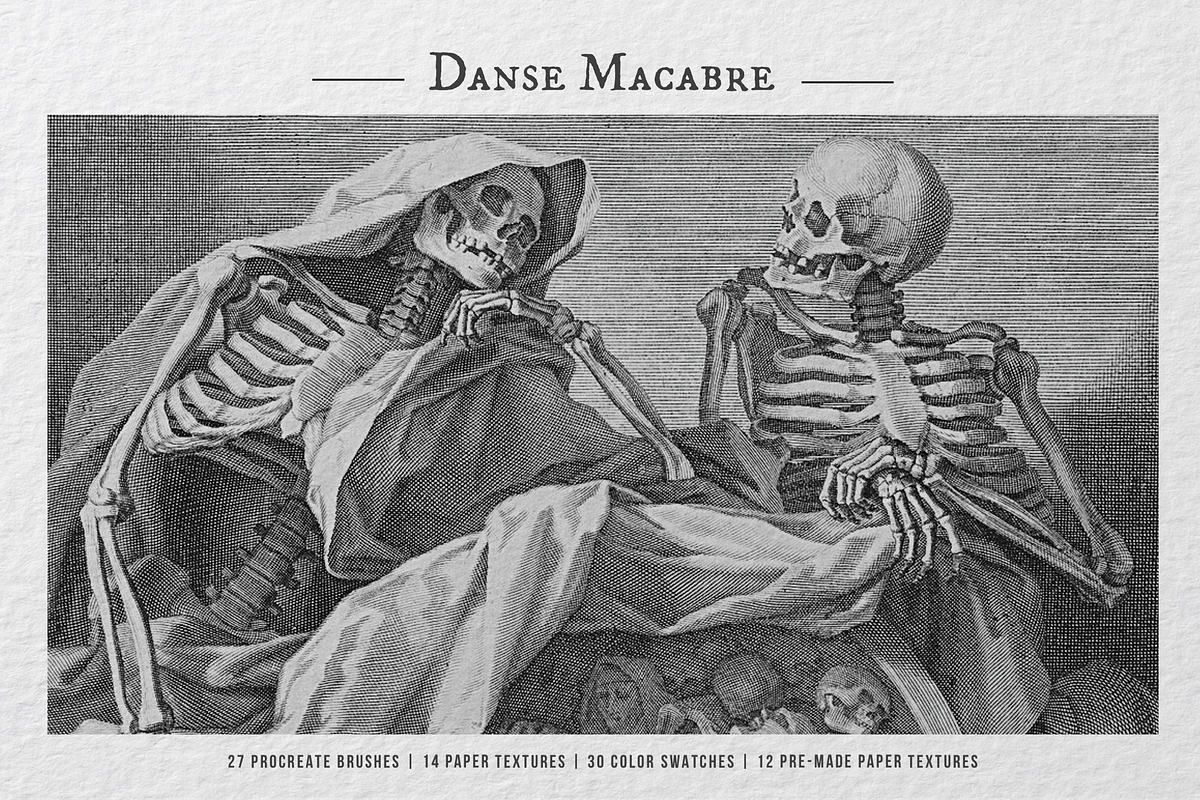 The Danse Macabre Procreate Kit, a Brush Add-On by Digi Life (Photo 1 of 13)