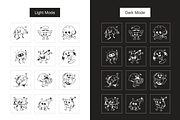 Cute Brain Icons, a Solid Icon by Prosymbols (Thumbnail 3 of 6)