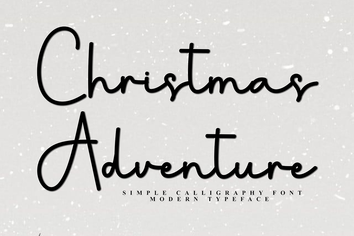 Christmas Adventure, a Handwritten Font by InermediaSTUDIO (Photo 1 of 8)