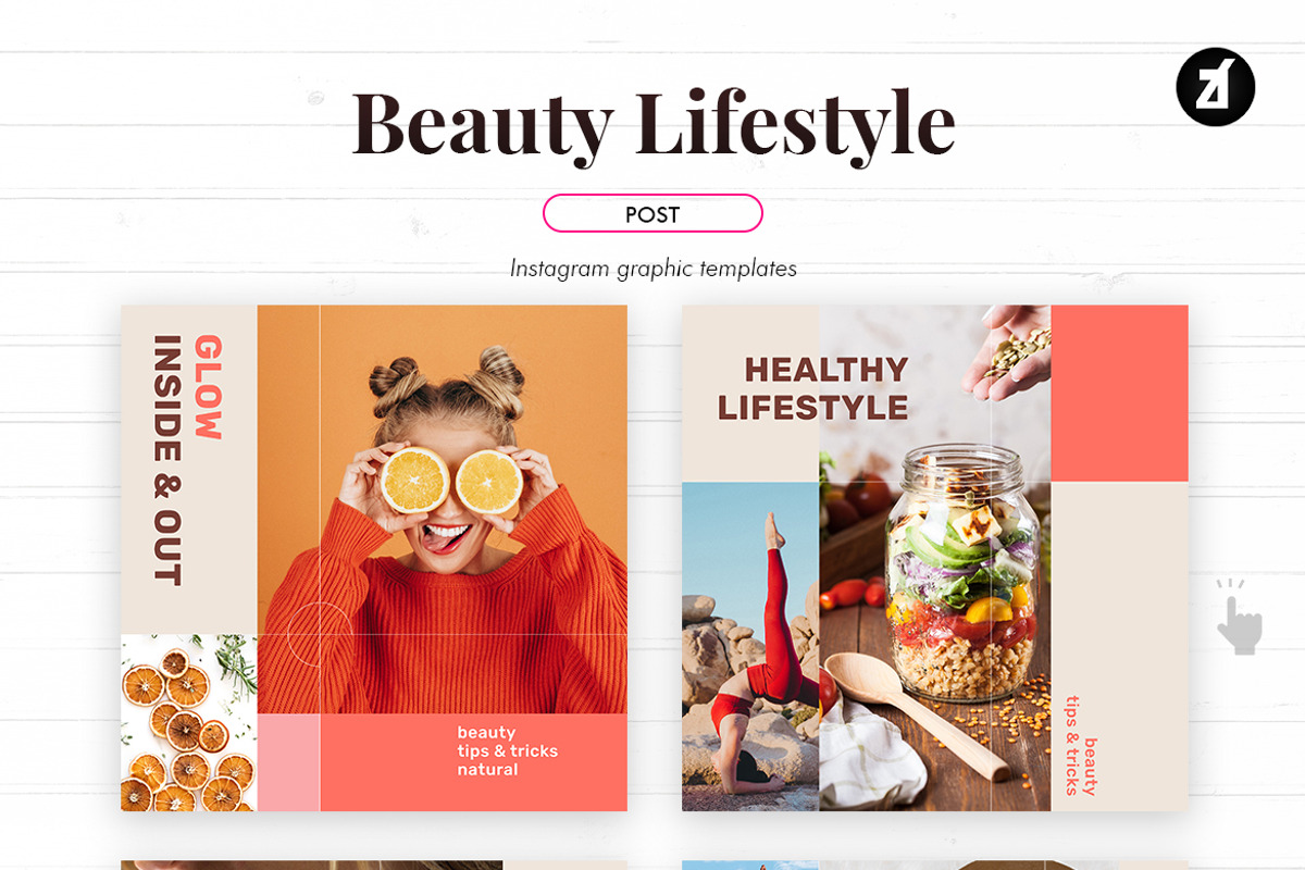 Beauty Life social media templates, a Social Media Template by Chanut is industries (Photo 4 of 8)