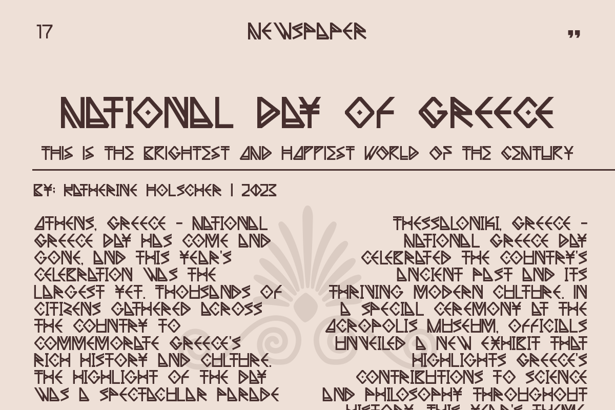 Elthar - Mythology Display Font, a Sans Serif Font by Pandeka Studio (Photo 6 of 9)