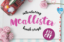 25% OFF - Mcallister Brush Script