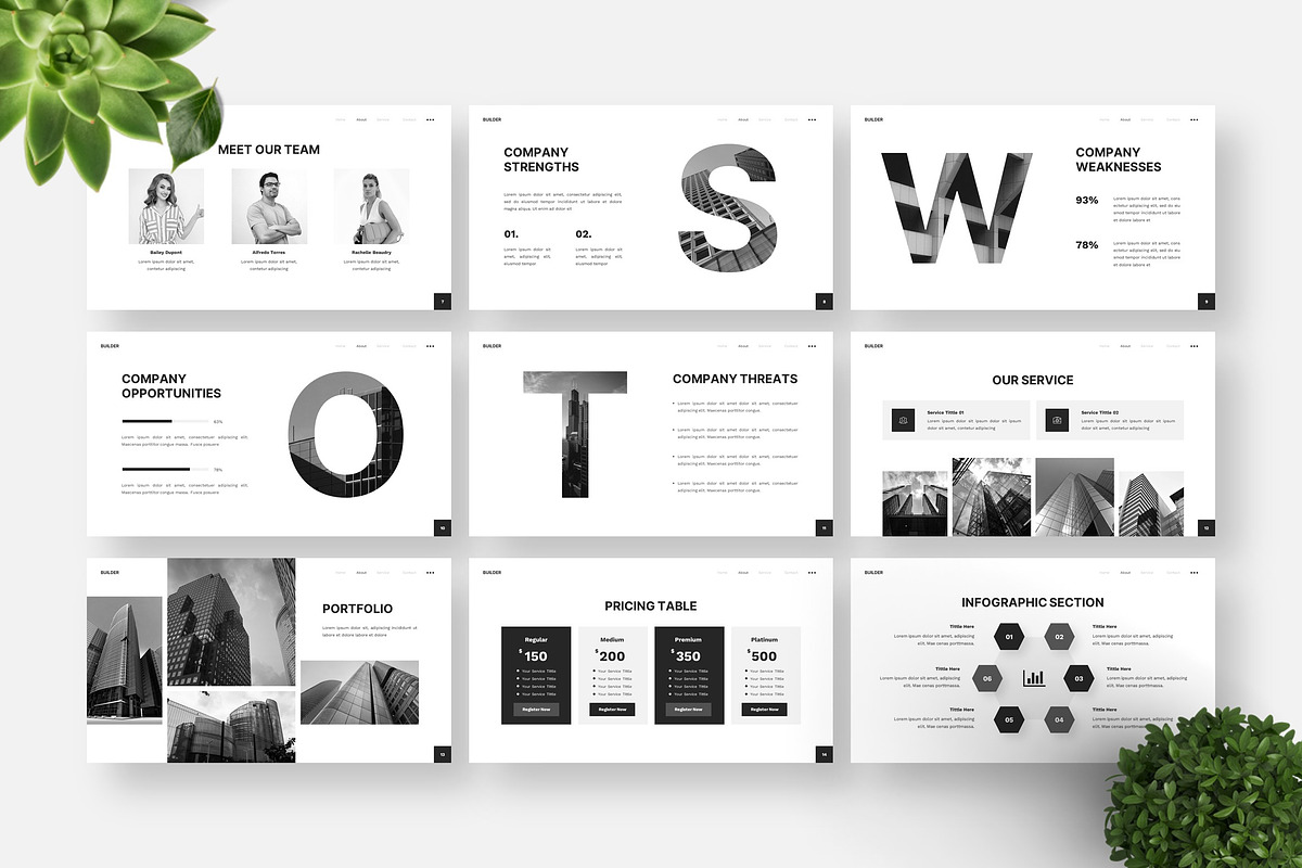 Builder - Powerpoint Templates, a Presentation Template by Deepslide Studio