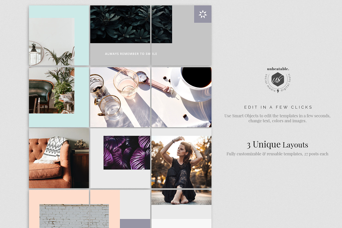 Victoria Instagram Posts Layouts, a Social Media Template by The Iconic (Photo 2 of 8)