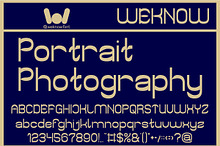 Portrait Photography font