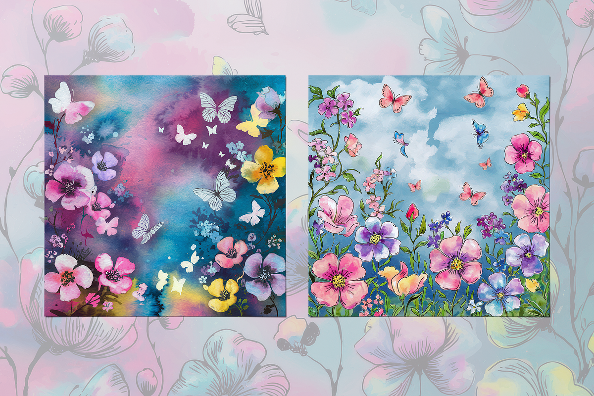 Whimsical Meadow, a Background Graphic by Curve Design (Photo 4 of 7)