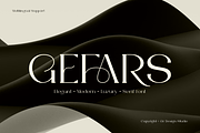 Gefars - Modern Ligature Serif Font, a Serif Font by QR Design Studio (Thumbnail 1 of 14)