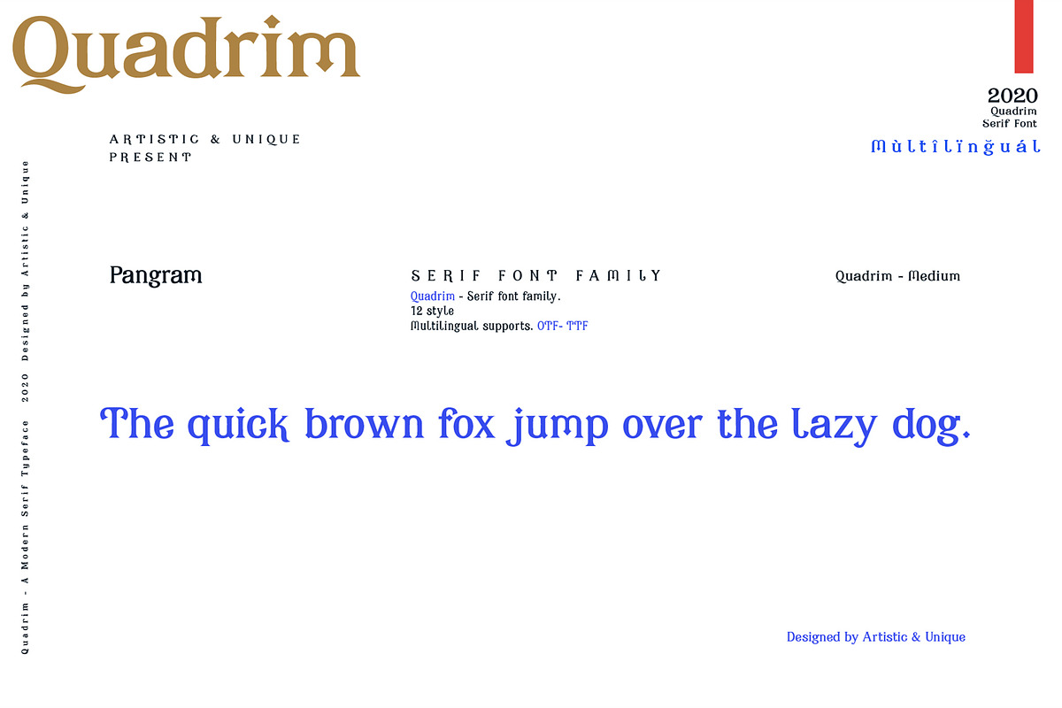 Quadrim - Serif Font Family, a Serif Font by Artistic & Unique (Photo 15 of 16)