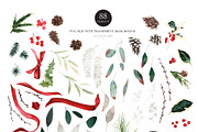 Watercolor flower-Classic Christmas, an Illustration by Beigetime (Thumbnail 8 of 9)