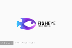 Fish Eye Gradient Colorful Logo, a Branding & Logo Template by ivan_artnivora