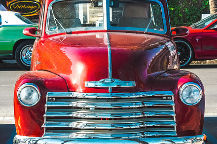 Vintage Red Pickup Truck