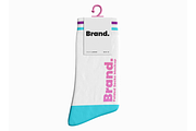 Socks Packaging Mockup, an Advertising Mockup by Se٧enStudio (Thumbnail 2 of 2)