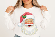 Vintage Christmas Pink Santa PNG, an Illustration by Libby Wishes (Thumbnail 2 of 9)