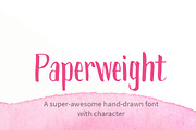 Paperweight Font, a Script Font by Hello Brio (Thumbnail 1 of 7)