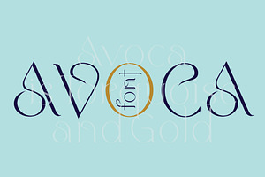 Avoca. Stunning Social Media Font