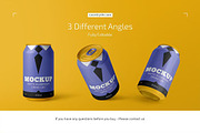 350ml Aluminium Drink Mockup Set, a Packaging Mockup by PaperMoon (Thumbnail 2 of 4)