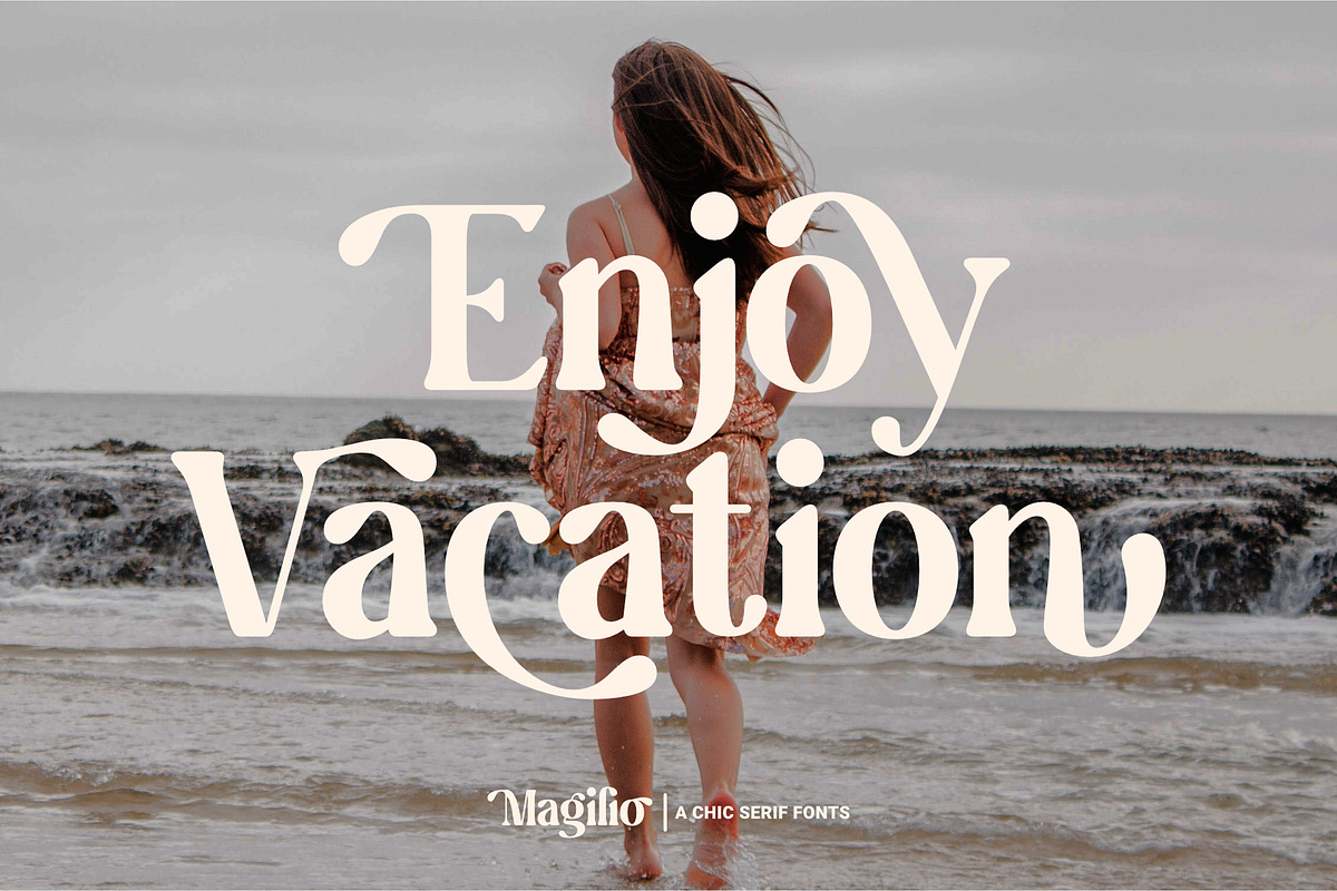Magilio - A Chic Serif Fonts, a Serif Font by Prioritype Co (Photo 4 of 23)