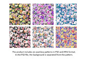 Ditsy. Floral seamless patterns, a Pattern Graphic by emeraldthue (Thumbnail 5 of 5)