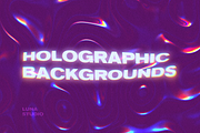 Holographic grainy backgrounds, a Background Graphic by Luna Studio (Thumbnail 6 of 10)