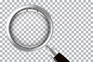 Magnifying glass with dark handle, an Object Graphic by piter.goskov