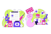 5 Pharmacist Vector Illustration, a Healthcare Illustration by denayunebgt (Thumbnail 3 of 3)