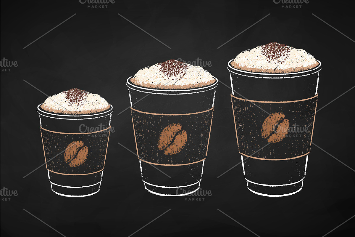 Takeaway Coffee and Sweet Food, an Object Graphic by Sonya Illustrations (Photo 9 of 10)