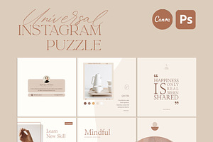 Instagram Puzzle Universal CANVA PS