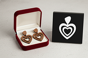 Heart Shape Earring Laser Cut File, an Object Graphic by Amazin_art (Thumbnail 4 of 6)