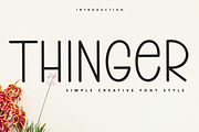 Thinger, a Sans Serif Font by InermediaSTUDIO (Thumbnail 1 of 8)
