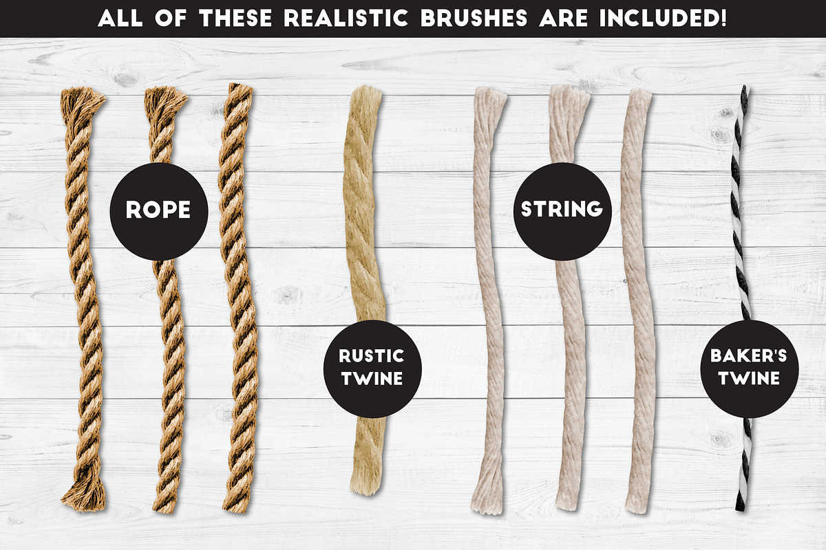 Real Rope - Affinity Brushes, a Brush Add-On by The Artifex Forge