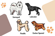Breed dogs icons set, an Animal Illustration by Backwoods_studio (Thumbnail 5 of 10)