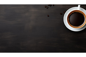 mug black coffee drink black ai, a Food & Drink Photo by pikepicture