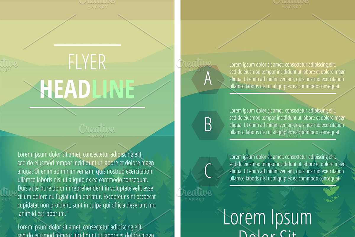 Set of Creative Cards, a Flyer Template by 2dvillShop