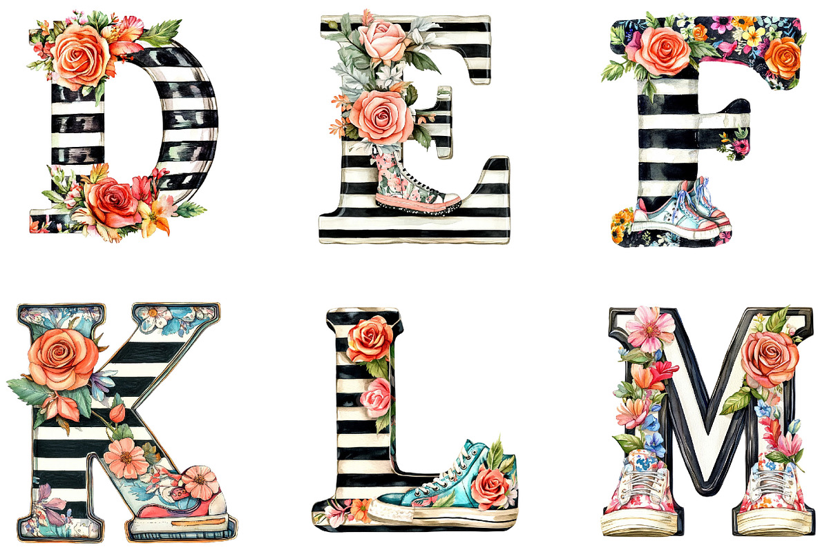 Cowboy Boot Alphabet Clipart, a Seasonal Illustration by Designking (Photo 3 of 4)