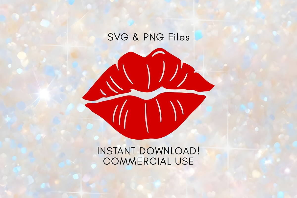 Red Lips, Kiss Print svg Kiss Vector, an Object Graphic by UniqueMe (Photo 1 of 4)