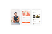 Chatting & Sharing Illustrator App, an UI Kit Template by themelove (Thumbnail 3 of 11)